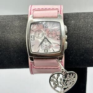 Y2k Heart Silver & Pink Watch